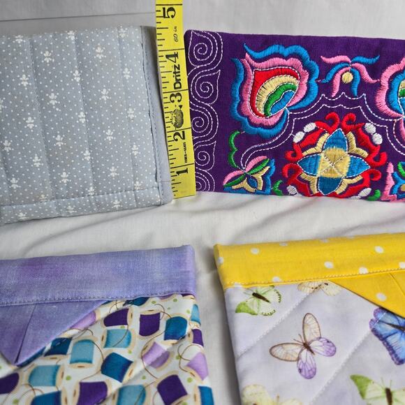 Quilted Wallet Bags Handmade in Washington State 4 Bundle Deal Multi-Color - Picture 8 of 16